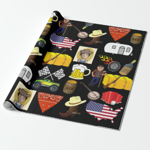 Redneck Birthday Wrapping Paper