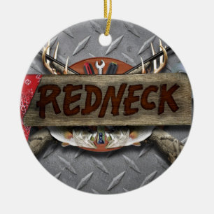 Redneck Ceramic Tree Decoration