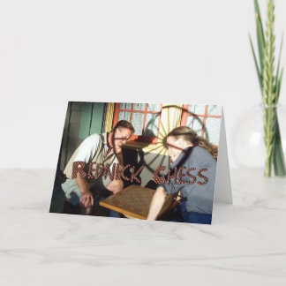 Redneck Chess Birthday Card