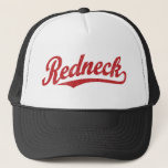 Redneck distressed script logo trucker hat<br><div class="desc">Redneck distressed script logo</div>