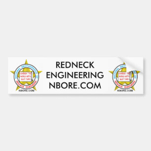 REDNECK ENGINEERING BUMPER STICKER