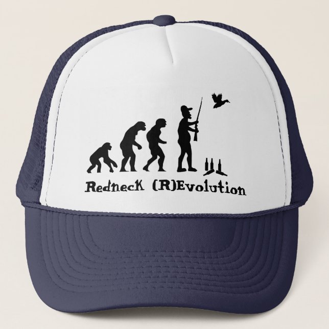 Redneck Evolution or Revolution Trucker Hat (Front)