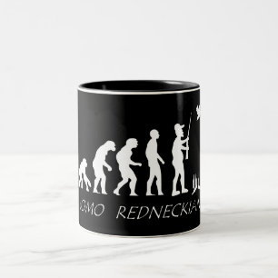 Redneck Evolution Two-Tone Coffee Mug