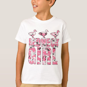 Redneck Girl Pink Camouflage 3 Ducks T-Shirt