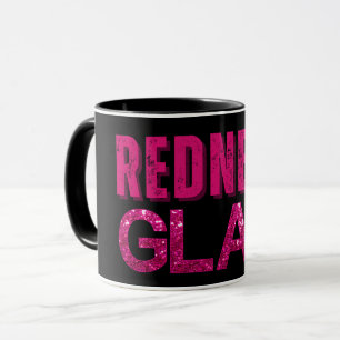 Redneck Glam Pink Glitter Mug