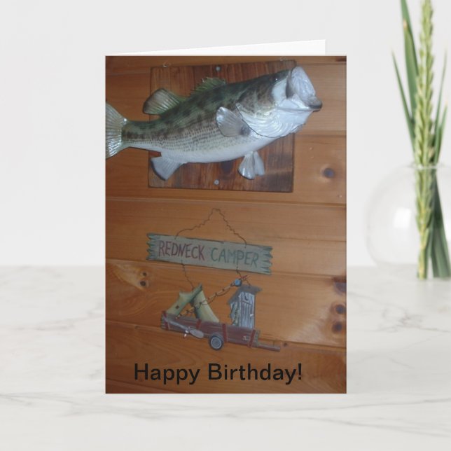 RedNeck Happy Birthday Card (Front)