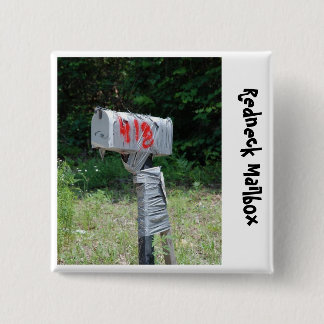 Redneck Mailbox 15 Cm Square Badge
