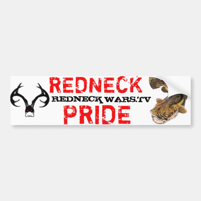 REDNECK PRIDE 2 BUMPER STICKER (Front)