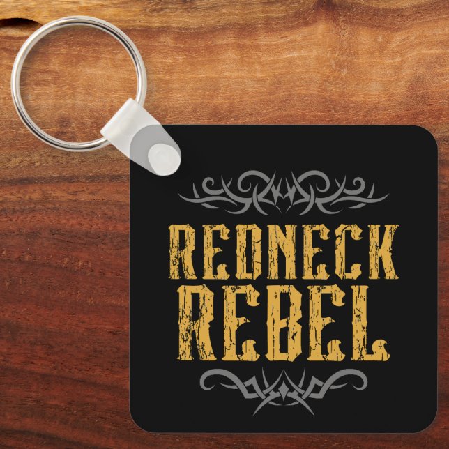 Redneck Rebel  Key Ring (Front)
