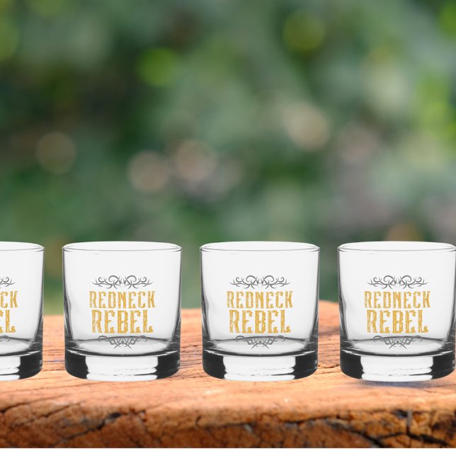 Redneck Rebel  Whiskey Glass (Creator Uploaded)