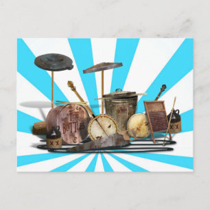 Redneck Rock Band Game Postcard