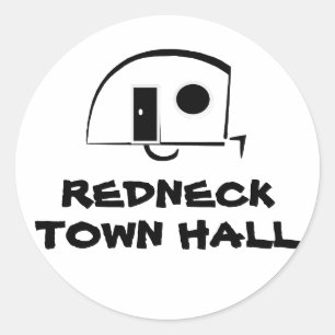 REDNECK TOWN HALL sticker