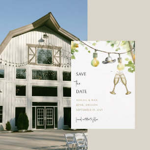 Redneck Wedding Cowboy Hat Save the Date