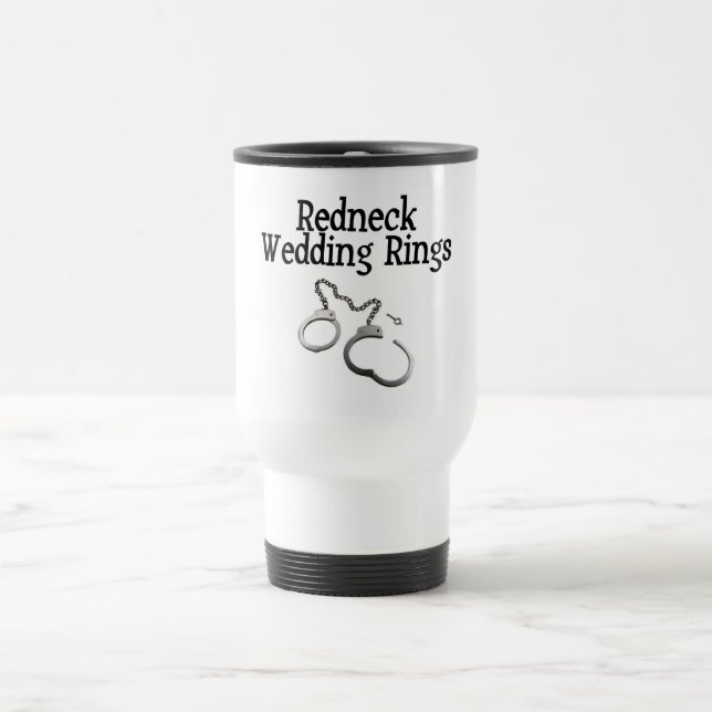 Redneck Wedding Rings Travel Mug (Center)