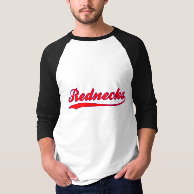 Rednecks Faux Baseball Jersey T-Shirt (Front)