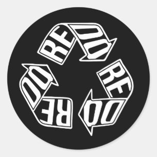 Redo Classic Round Sticker
