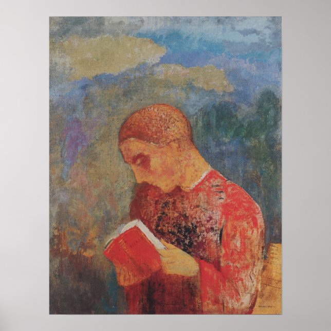Redon - Alsace Or Reading Monk Poster (Front)
