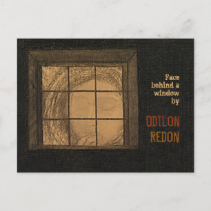 Redon Face behind a window CC0681 Postcard