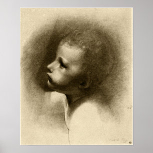 Redon - Head Of Saint John Baptist Poster