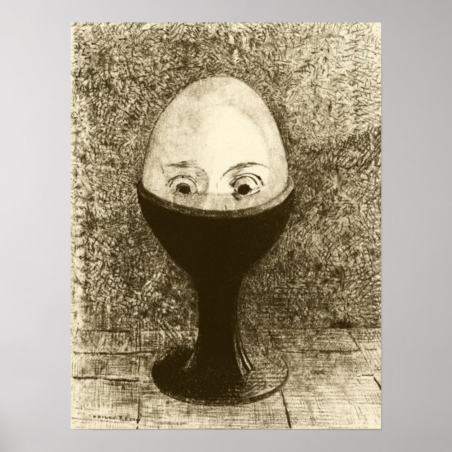 Redon - The Egg 1885 Poster (Front)