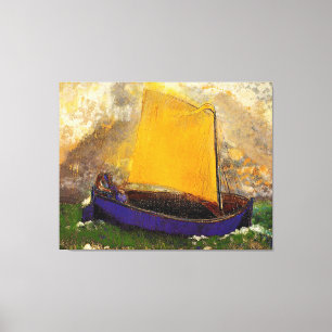 Redon - The Mysterious Boat, Canvas Print