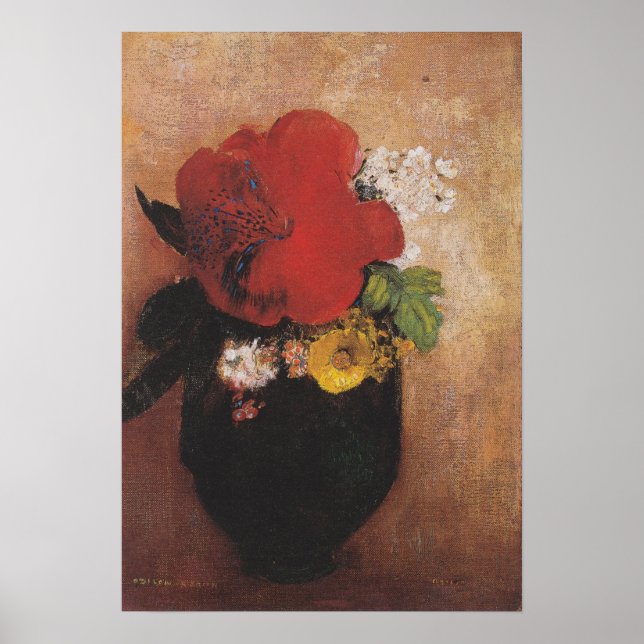 Redon - The Red Poppy Poster (Front)