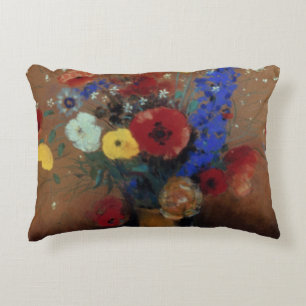 Redon: Wild Flowers, C1912 Decorative Cushion