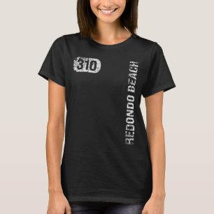 Redondo Beach California 310 Area Code Vintage Ret T-Shirt