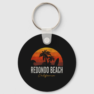 Redondo Beach California Palms Vacation Surf Sundo Key Ring
