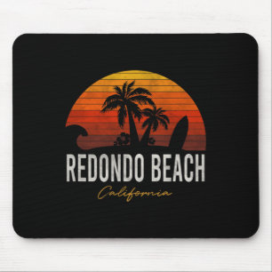 Redondo Beach California Palms Vacation Surf Sundo Mouse Mat