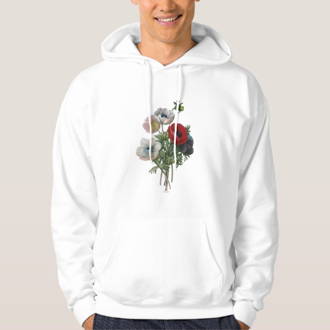 Redoute: Anemone, 1833 Hoodie (Front)