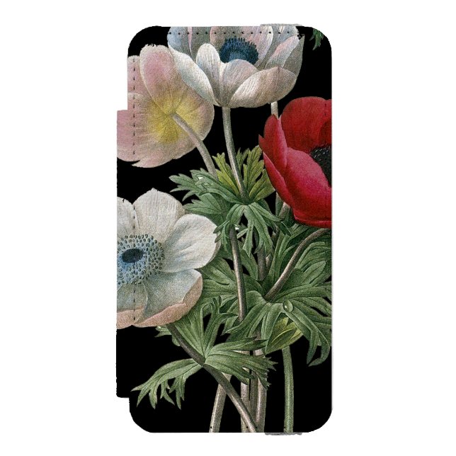 Redoute: Anemone, 1833 Incipio iPhone Wallet Case (Folio Front)