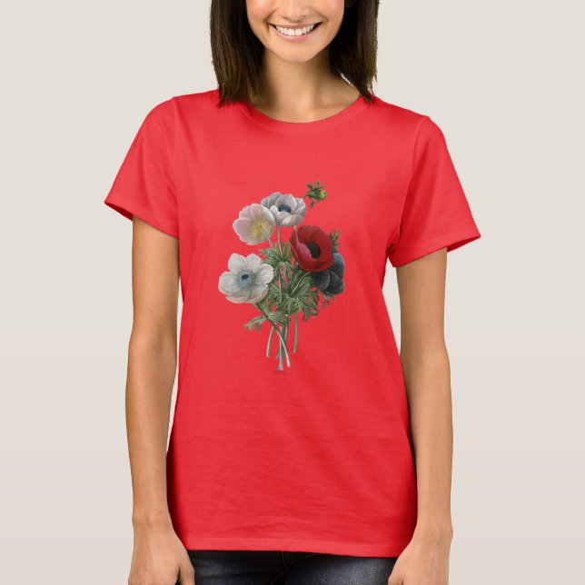 Redoute: Anemone, 1833 T-Shirt (Front)