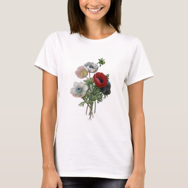Redoute: Anemone, 1833 T-Shirt (Front)