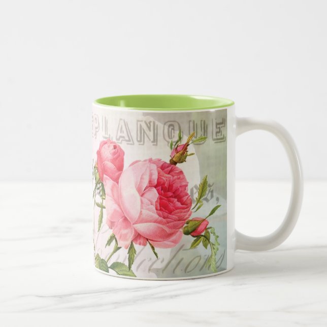 Redoute French Rose Mug (Right)