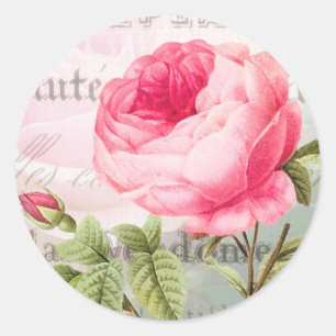 Redoute French Vintage Rose Stickers