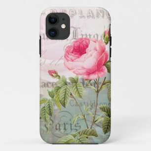 Redoute Pink Vintage Rose iPhone Case