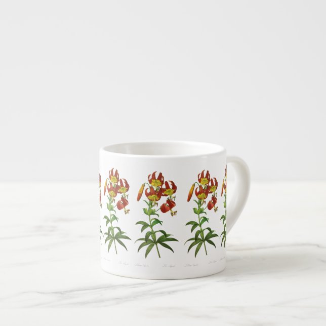 Redoute Tiger Lily Espresso Cup (Front Right)