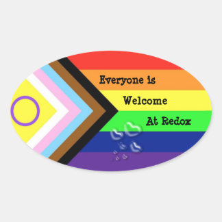 Redox Pride Oval Sticker