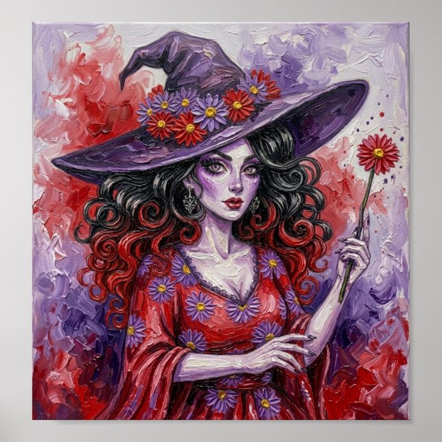 RedPurpleDaisyWitch Poster (Front)