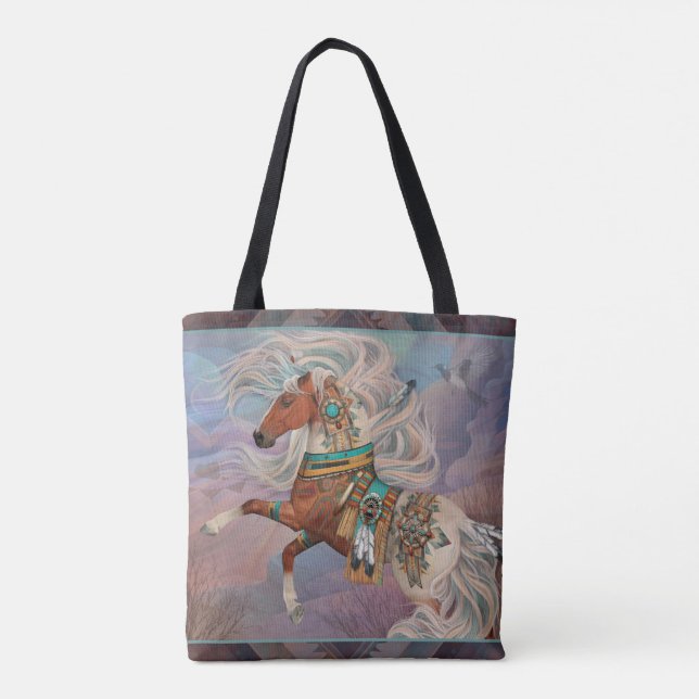 RedRock Mystic (w/ border) Tote Bag (Back)