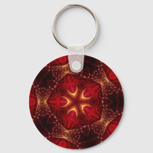 RedRoyale Fractal Keychain (Front)