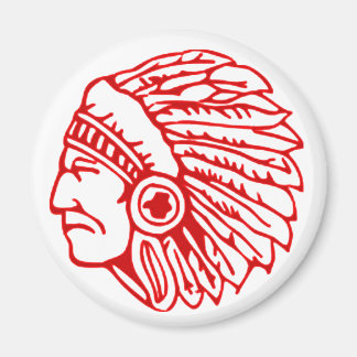 Redskin Red Indian Magnet