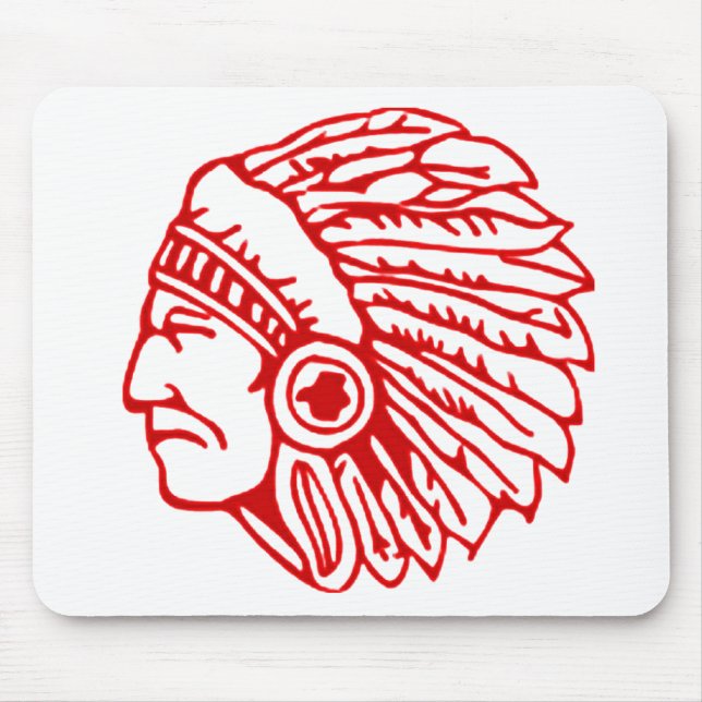 Redskin Red Indian Mouse Mat (Front)