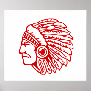 Redskin Red Indian Poster