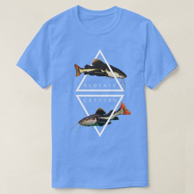Redtail Catfish Water Change Monster Fish T-Shirt (Design Front)