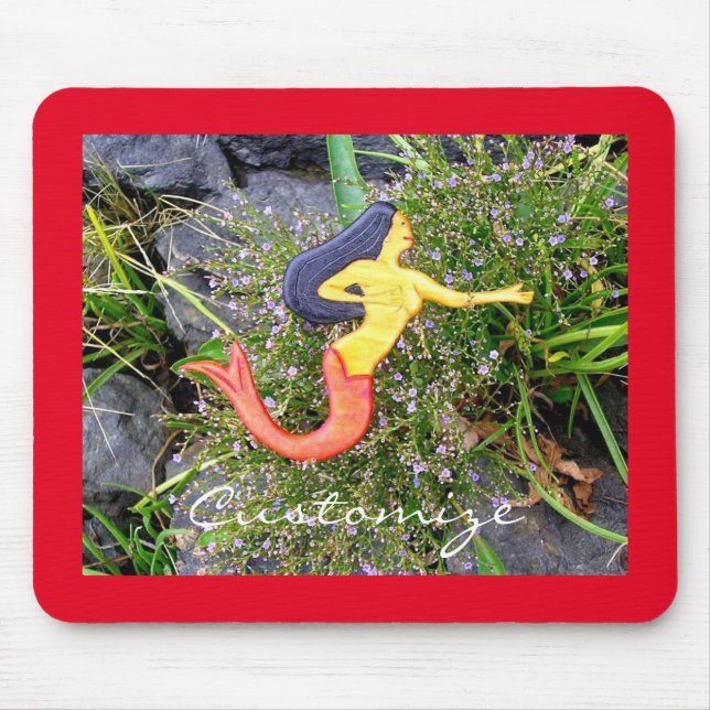 redtail sirena mermaid mouse mat (Front)