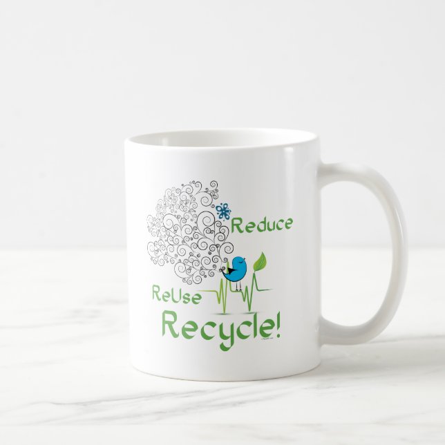 Reduce bird coffee mug (Right)