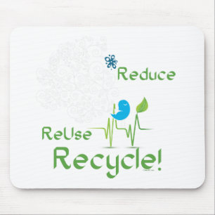 Reduce birdBLK Mouse Mat