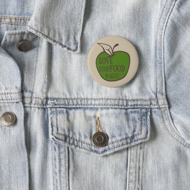 Reduce food waste 6 cm round badge (In Situ)